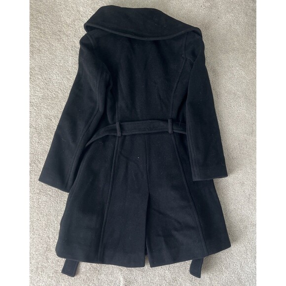 Coach Signature Peacoat Womens XS Black Wool Angora Shawl Collar Classic Gold - Picture 8 of 8